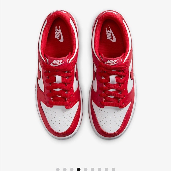 Red and white Nike dunks, size 11.5 women’s - Picture 2 of 4